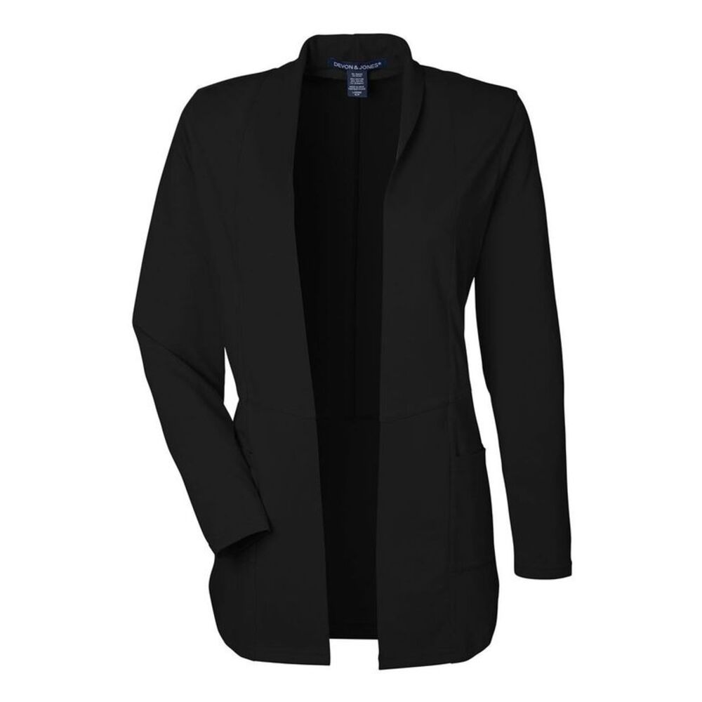 Devon & Jones Women's Raleigh Stretch Cardigan / Black